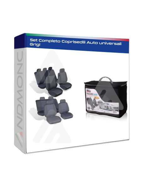 Set Completo Coprisedili Auto universali Grigi