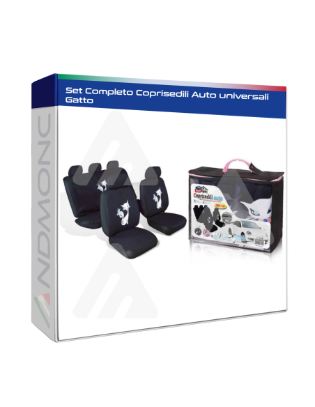Set Completo Coprisedili Auto universali Gatto