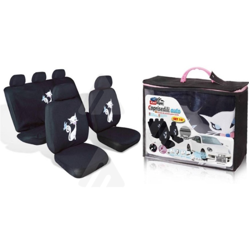 Set Completo Coprisedili Auto universali Gatto