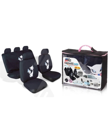 Set Completo Coprisedili Auto universali Gatto