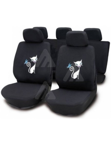 Set Completo Coprisedili Auto universali Gatto