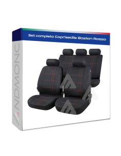 Set completo Coprisedile Boston Rosso