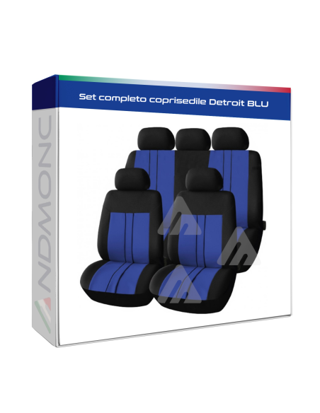 Set completo coprisedile Detroit BLU