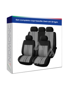 Set completo coprisedile Detroit Grigio