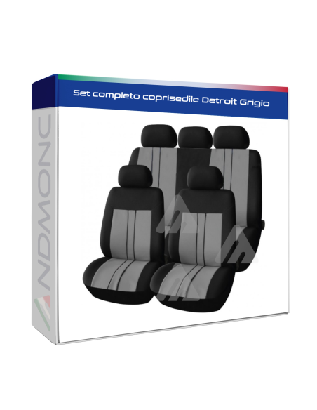 Set completo coprisedile Detroit Grigio