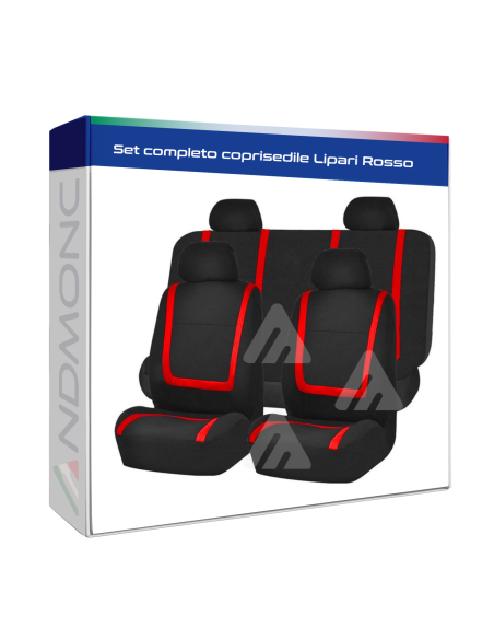 Set completo coprisedile Lipari Rosso