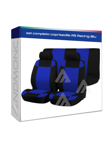 set completo coprisedile RS Racing Blu