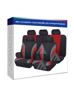 Set completo coprisedile stromboli Rosso