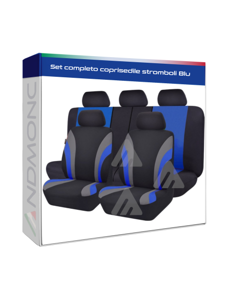 Set completo coprisedile stromboli Blu