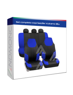 Set completo coprisedile Vulcano Blu