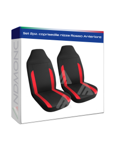 Set 2pz. coprisedile nizza Rosso Anteriore