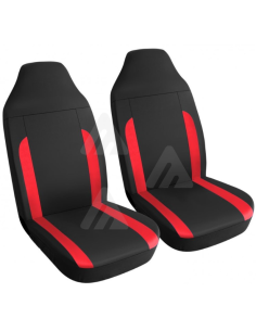 Set 2pz. coprisedile nizza Rosso Anteriore 2