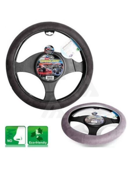 Coprivolante per auto universale Grigio/Nero 38x8.5cm