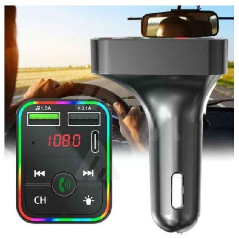 Kit Vivavoce bluetooth FM MP3 USB per Auto...