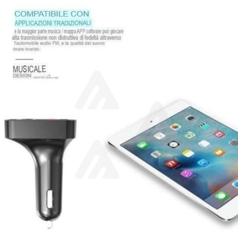 Kit Vivavoce bluetooth FM MP3 USB per Auto...