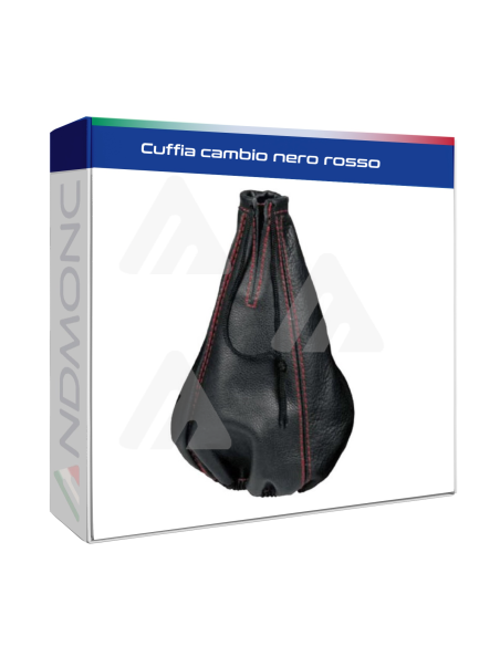 Cuffia cambio nero rosso