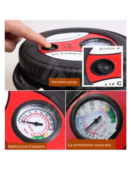Gonfiatore pneumatico auto