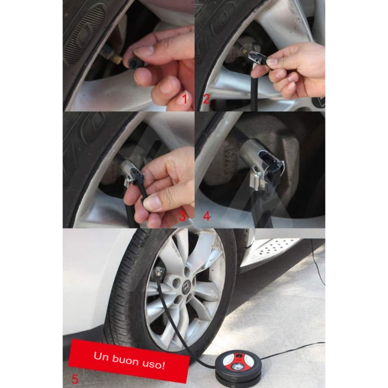 Gonfiatore pneumatico auto