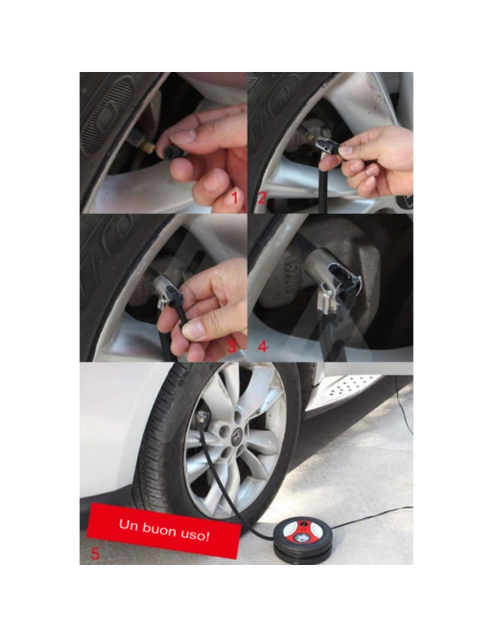 Gonfiatore pneumatico auto