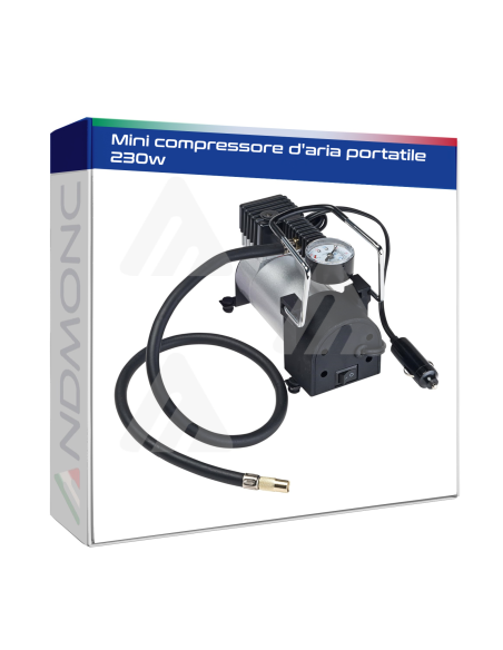 Mini compressore d'aria portatile 230w auto moto gonfiatore