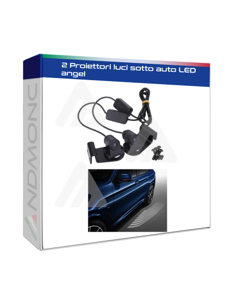 2 Proiettori luci sotto auto LED angel