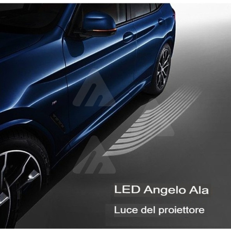 2 Proiettori luci sotto auto LED angel