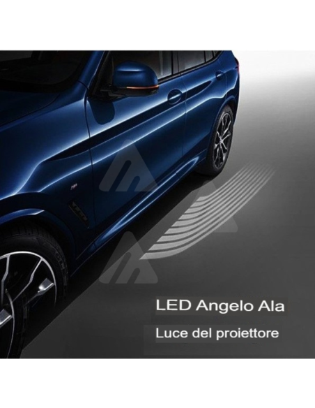 2 Proiettori luci sotto auto LED angel