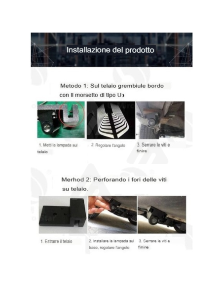 2 Proiettori luci sotto auto LED angel