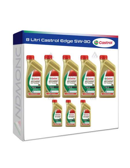 8 Litri Castrol Edge 5W-30 Formula completamente sintetica