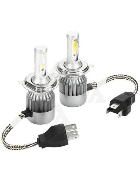 Kit luci led C6 H4-3 COB 3800LM 36W 6000K