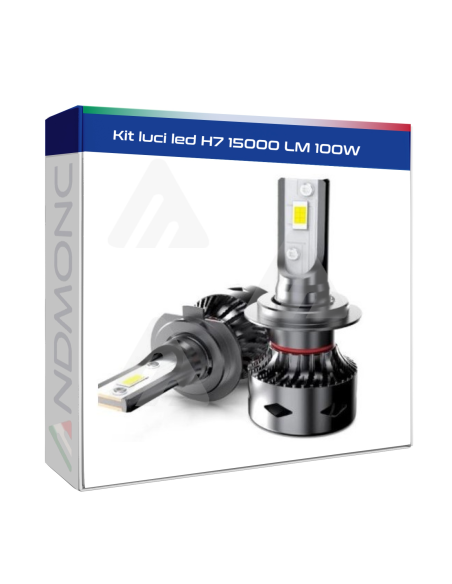 Kit luci led H7 15000 LM 100W