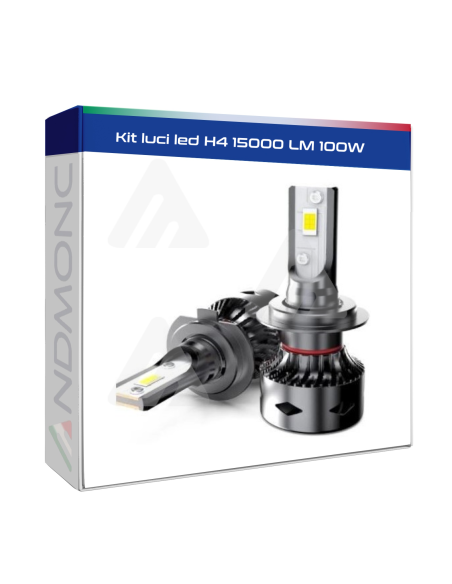 Kit luci led H4 15000 LM 100W