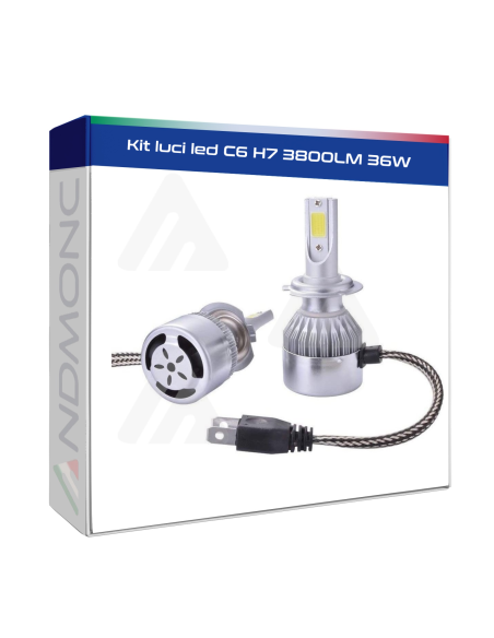 Kit luci led C6 H7 3800LM 36W