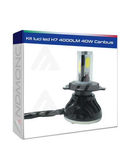 Kit luci led H7 4000LM 40W Canbus