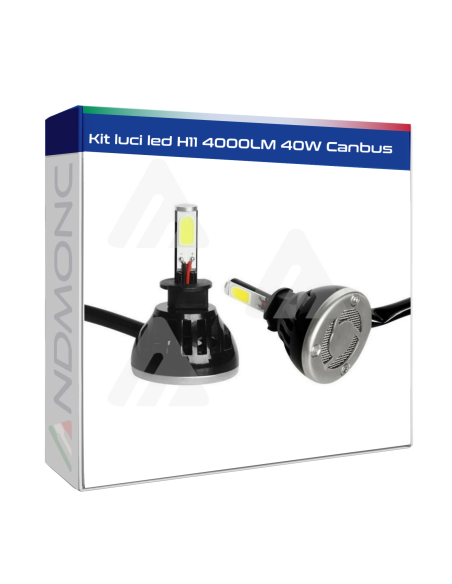 Kit luci led H11 4000LM 40W Canbus