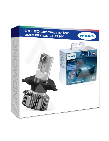 2X LED lampadine fari auto Philips  LED H4