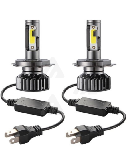 2 pezzi Auto LED Lampada frontale  H4  Lampadine 9000lm 48 W 6000 k Plug-and-Play