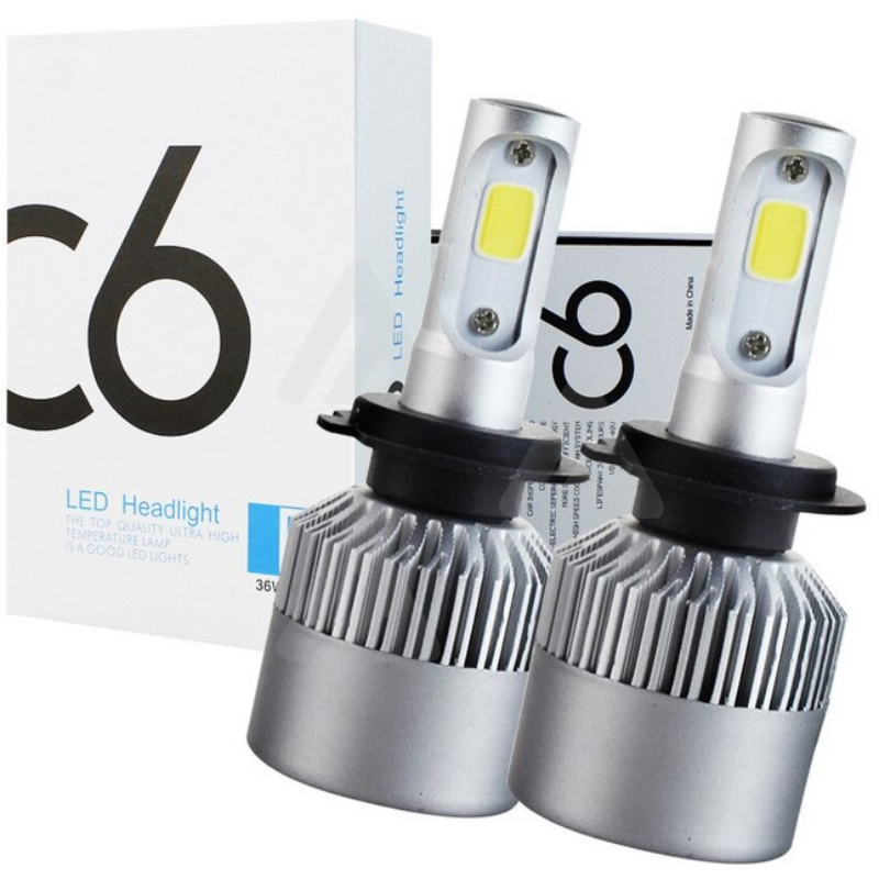 2x Kit lampade LED bianco H11 36W 3800LM 6000K...