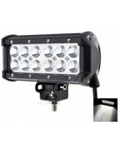 2x faro faretti LED supplementari fuoristrada 12 LED 36W 6000K IP68