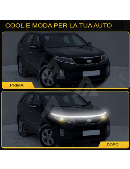 Luci a led striscia esterna per Auto Camion 150cm Impermeabile RGB