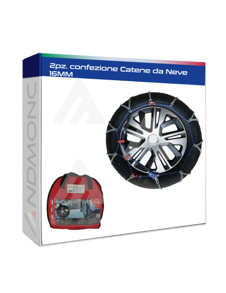 2pz. confezione Catene da Neve 16MM