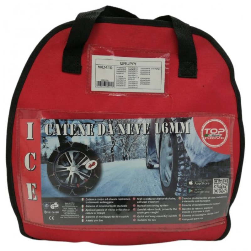 Catene da Neve 16 mm per SUV, Fuoristrada e...