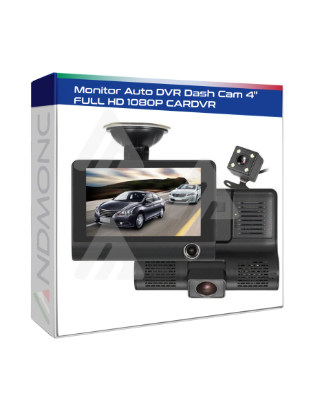 Monitor Auto DVR Dash Cam 4" FULL HD 1080P CARDVR