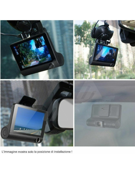 Monitor Auto DVR Dash Cam 4" FULL HD 1080P CARDVR