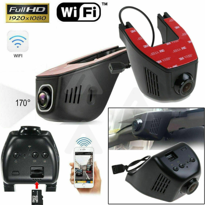 Telecamera Auto Full HD 1080P WiFi DVR Video...