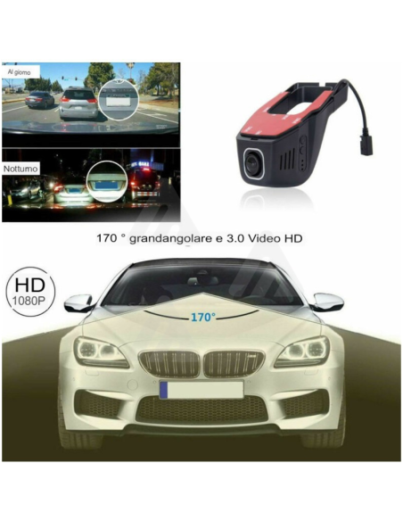 Telecamera Auto Full HD 1080P WiFi DVR Video Recorder Dash Cam