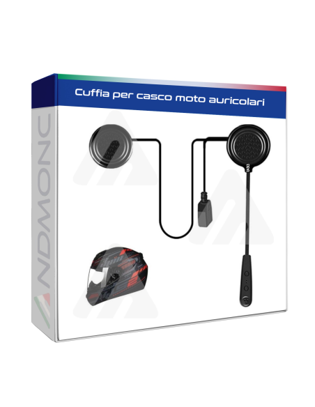 Cuffia per casco moto auricolari