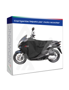 Coprigambe felpato per moto scooter