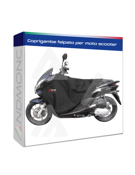 Coprigambe felpato per moto scooter