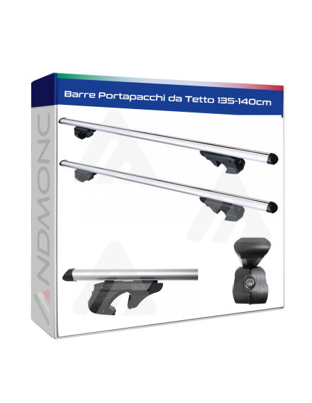 Barre Portapacchi da Tetto 135cm -140cm